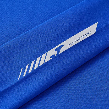 Children's mid-collar tight-fitting long-sleeved shirt [blue] 