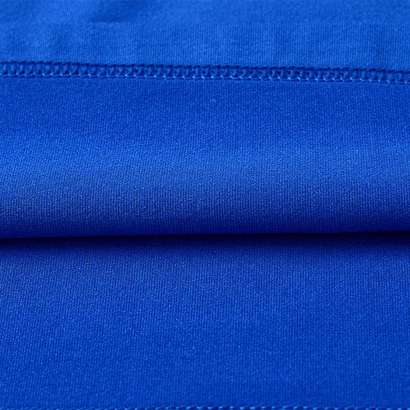 Children's mid-collar tight-fitting long-sleeved shirt [blue] 