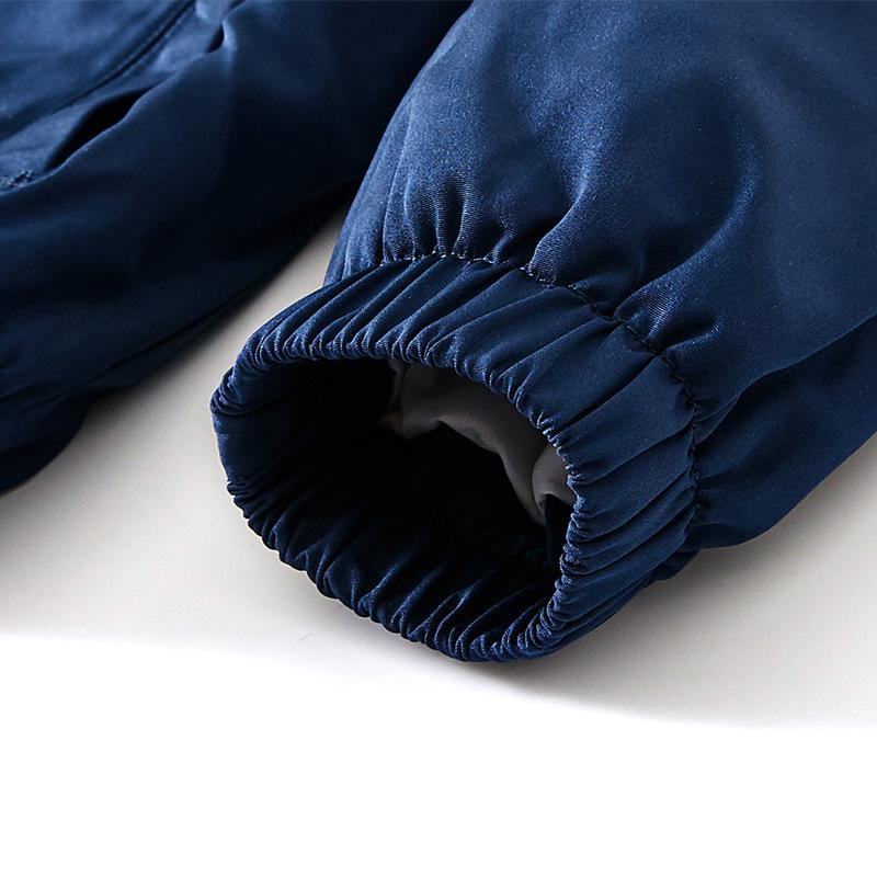 Children's hooded jacket [yellow/white/blue]