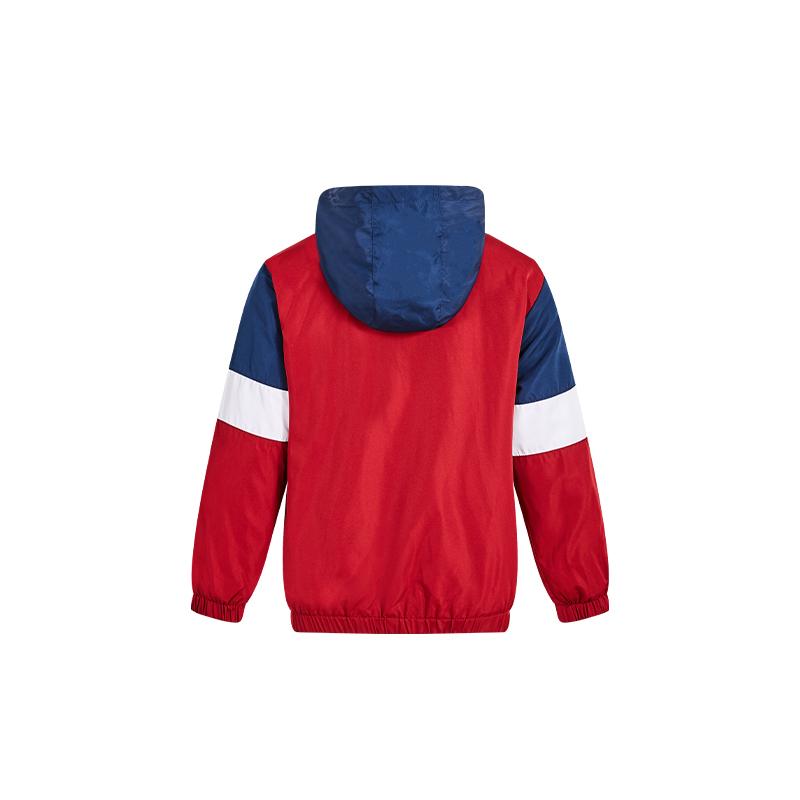 Children's hooded jacket [blue/white/red] 