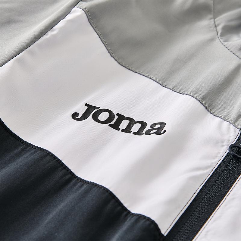 Children's hooded jacket [grey/white/black] 