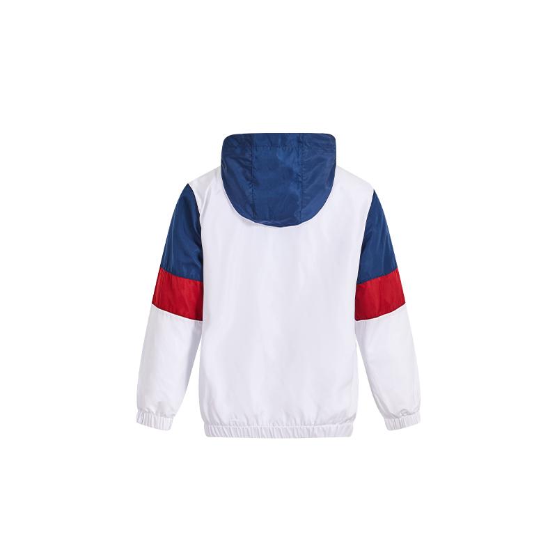 Children's hooded jacket [blue/red/white] 