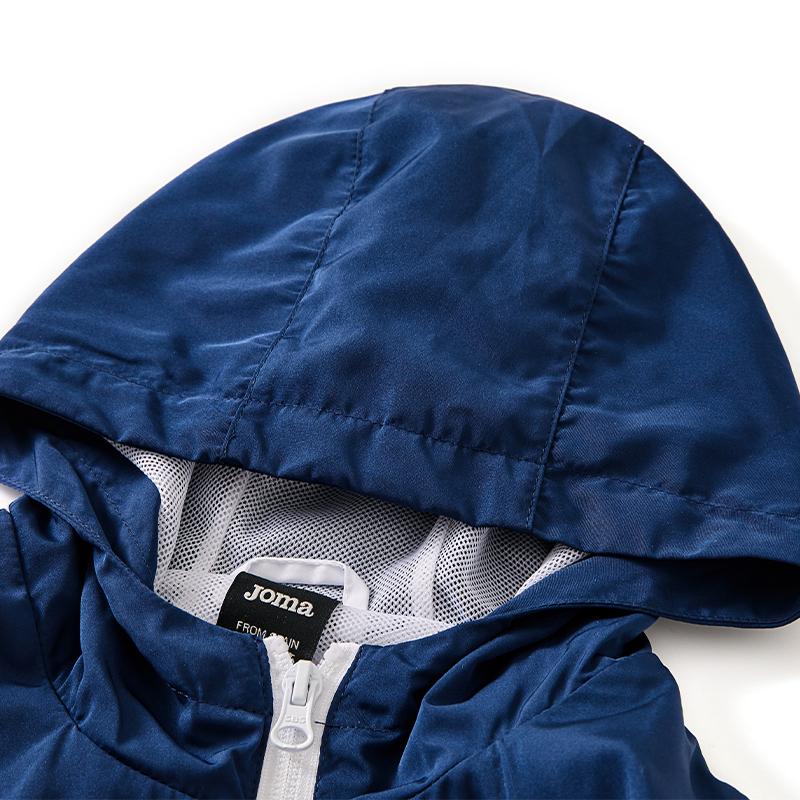 Children's hooded jacket [blue/red/white] 
