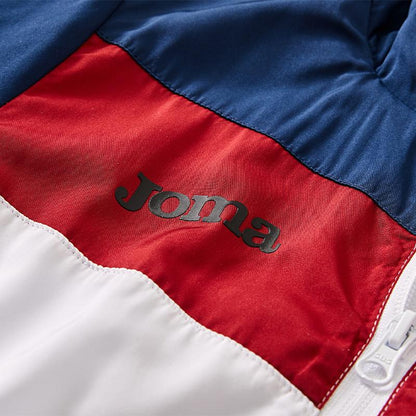Children's hooded jacket [blue/red/white] 