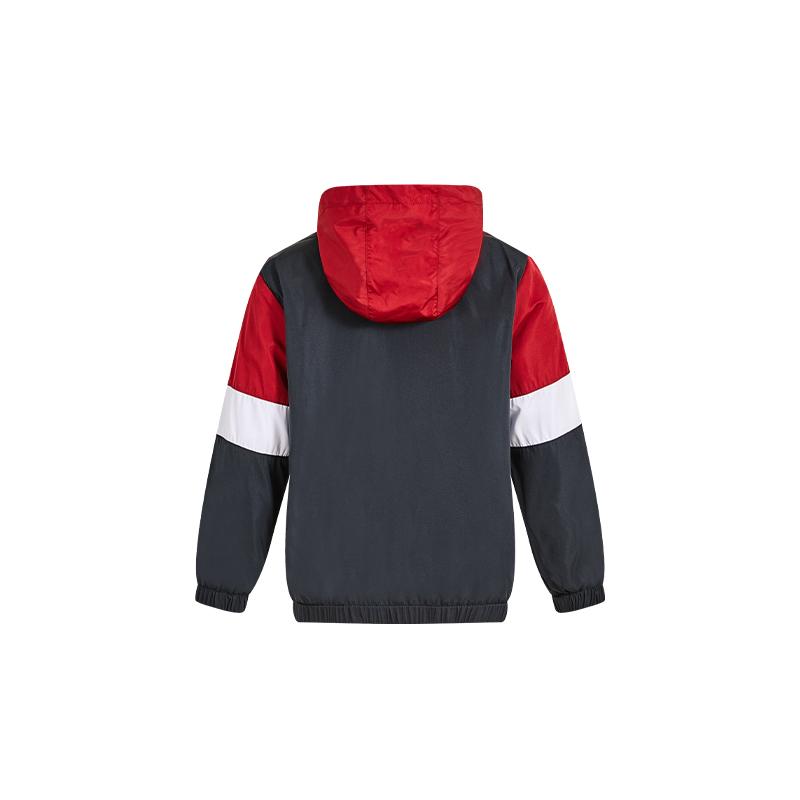 Children's hooded jacket [red/white/black] 