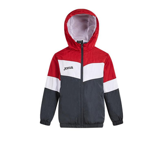 Children's hooded jacket [red/white/black] 