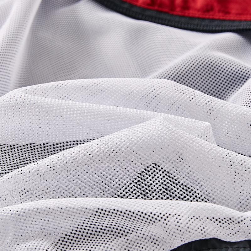 Children's hooded jacket [red/white/black] 