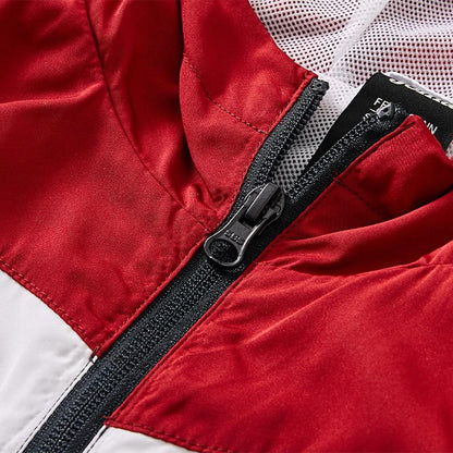 Children's hooded jacket [red/white/black] 