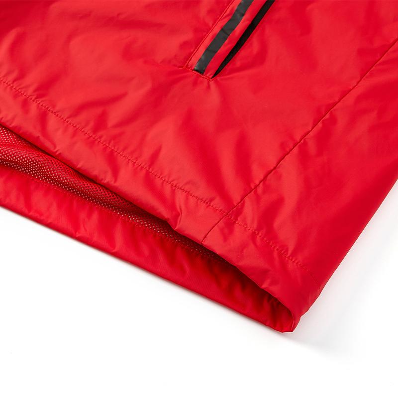 Men's hooded woven jacket [blazing red]