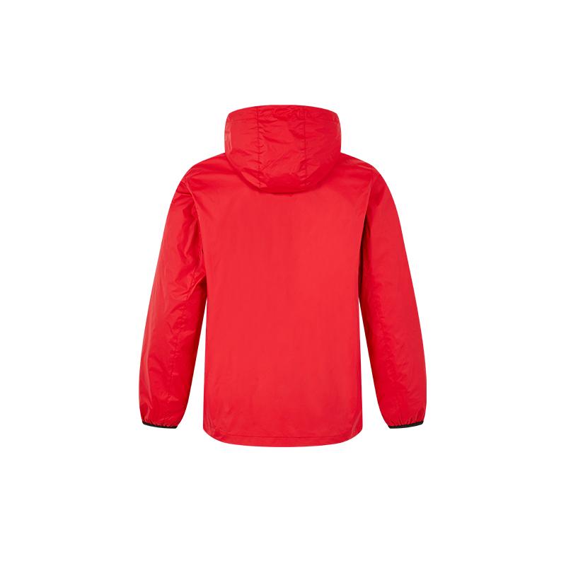 Men's hooded woven jacket [blazing red]