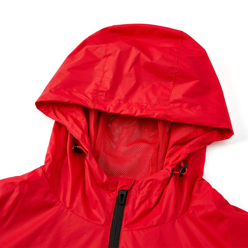 Men's hooded woven jacket [blazing red]