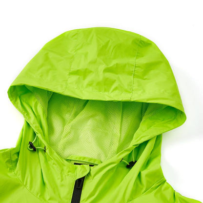 Men's hooded woven jacket [fluorescent green]