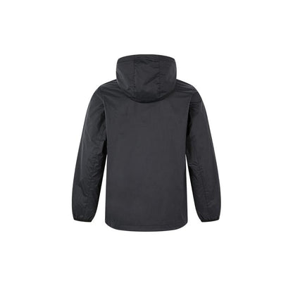 Men's hooded woven jacket [black]