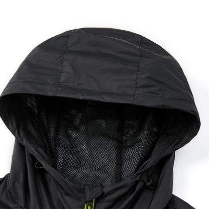 Men's hooded woven jacket [black]