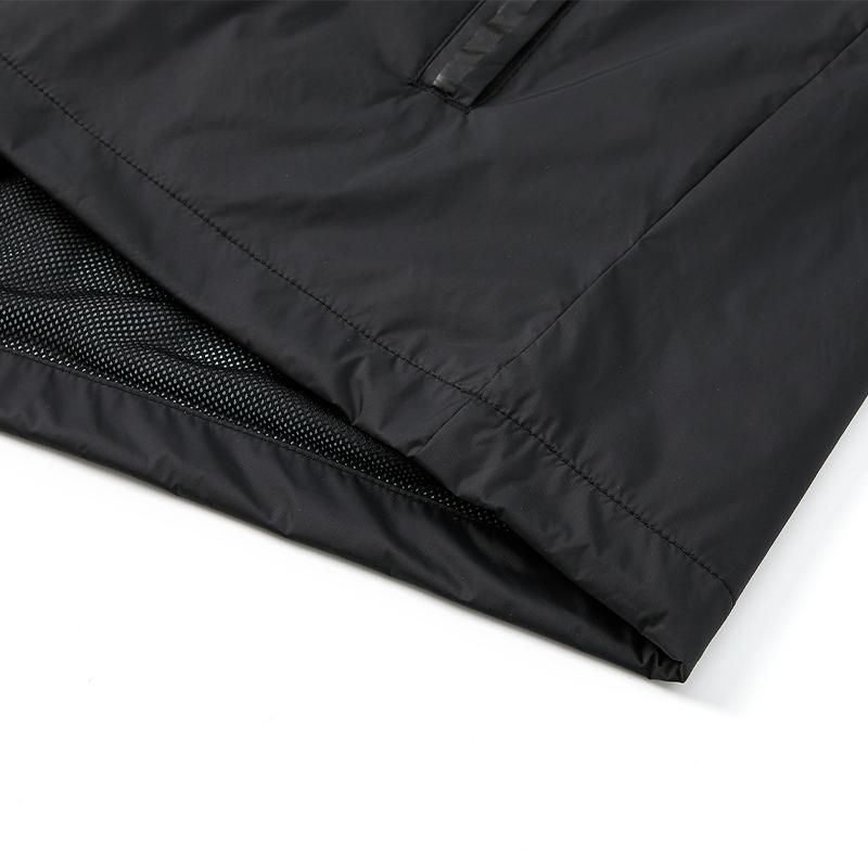 Men's hooded woven jacket [black]