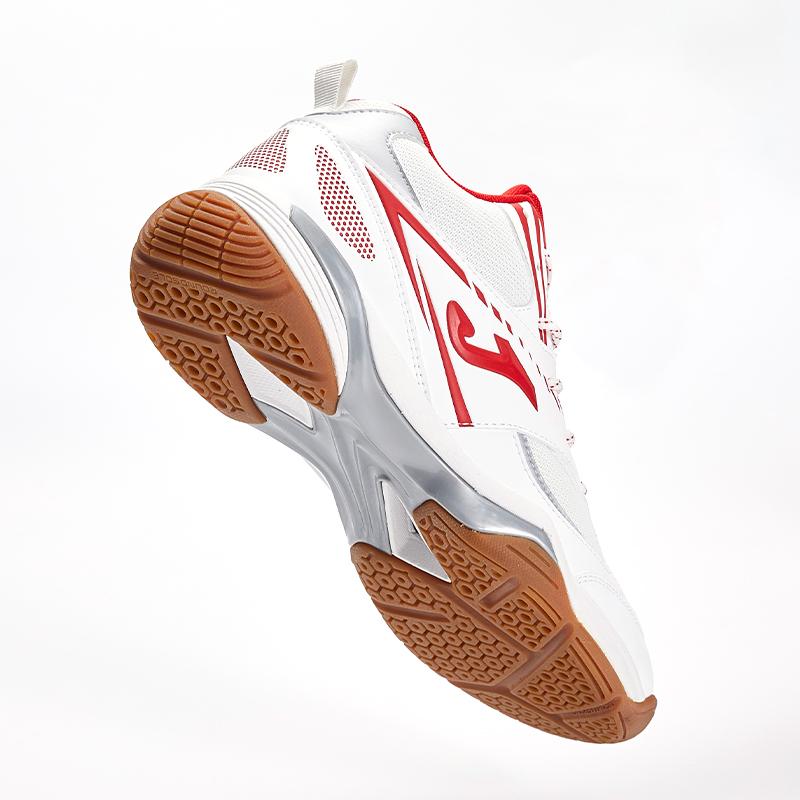 Men's high-top volleyball shoes SAGA [white/red]