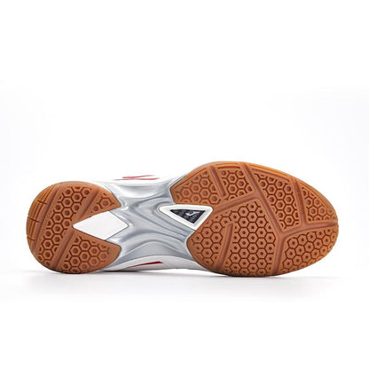 Men's high-top volleyball shoes SAGA [white/red]