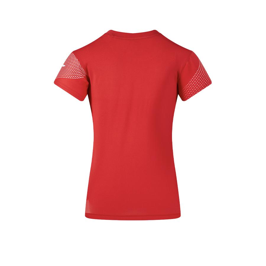 Women's short-sleeved volleyball shirt [red]