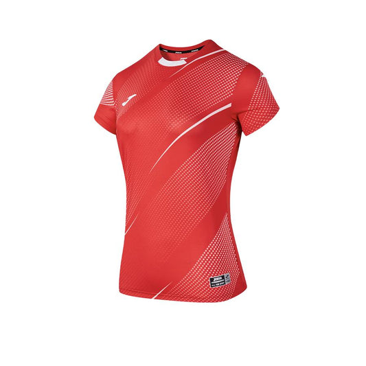 Women's short-sleeved volleyball shirt [red]