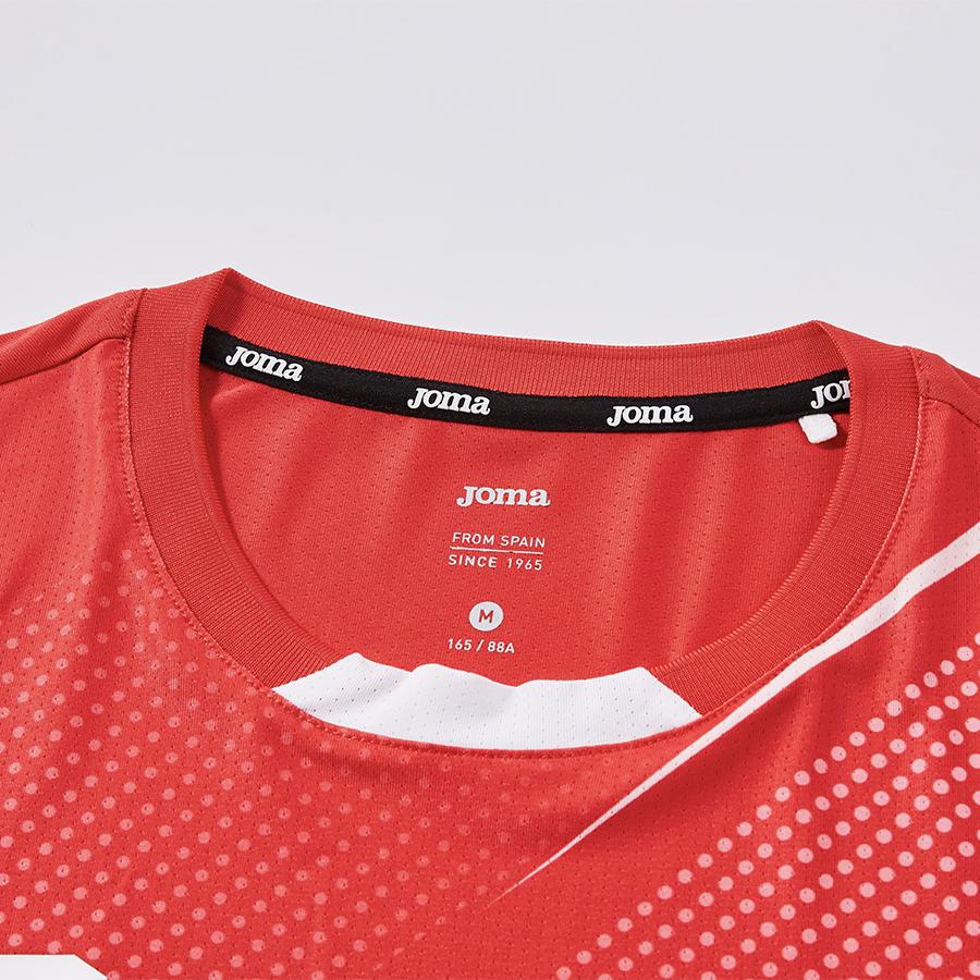 Women's short-sleeved volleyball shirt [red]
