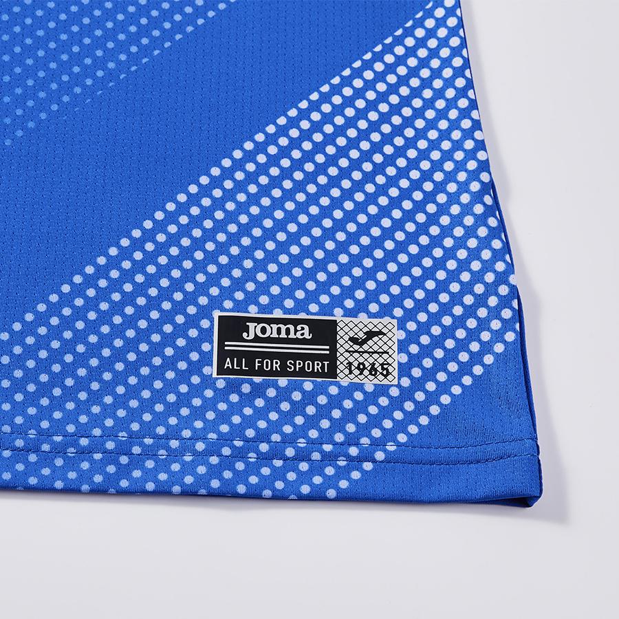 Women's short-sleeved volleyball shirt [blue]