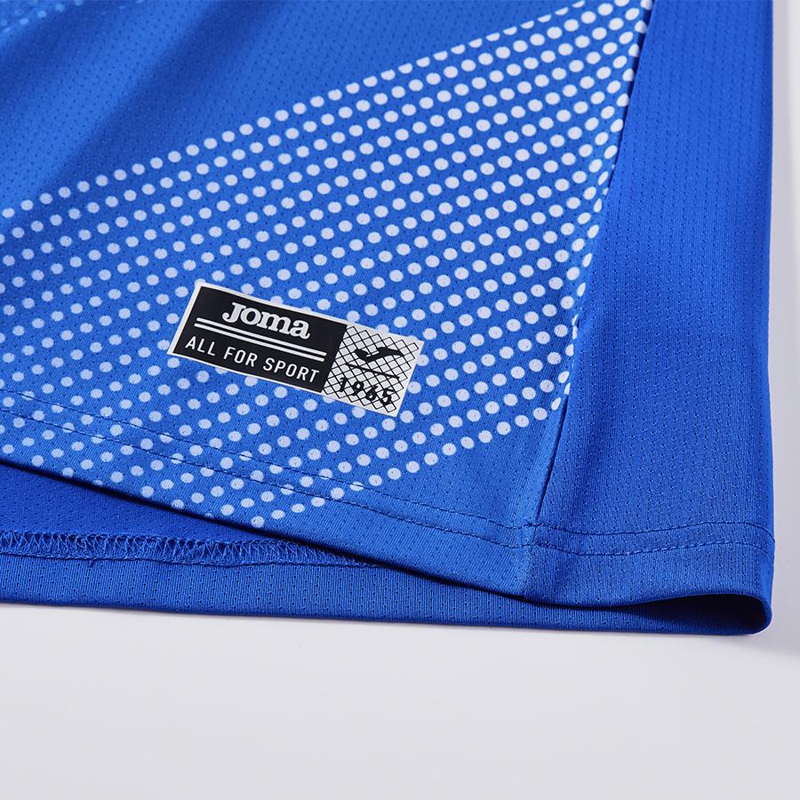 Women's short-sleeved volleyball shirt [blue]