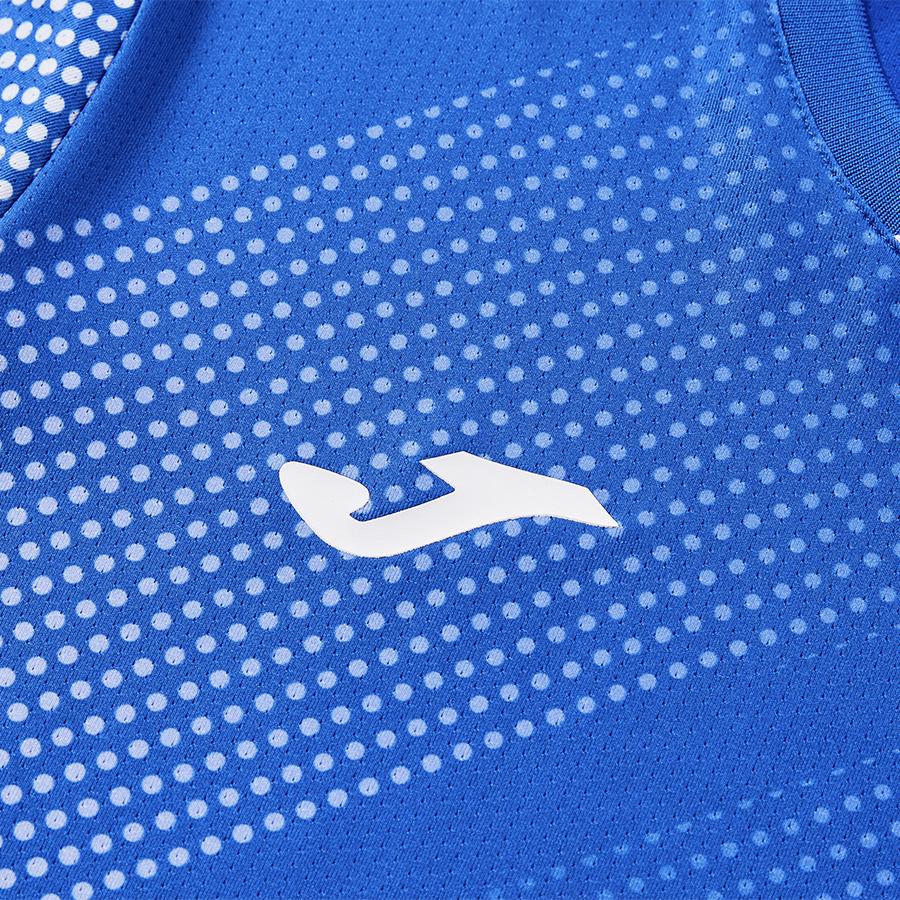 Women's short-sleeved volleyball shirt [blue]