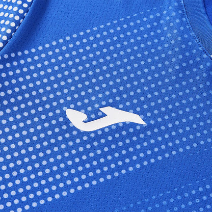 Women's short-sleeved volleyball shirt [blue]