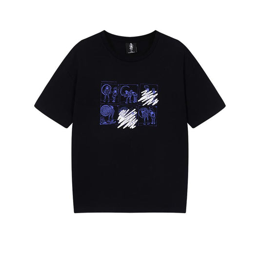 JOMA x Old Master round neck loose T-shirt [black]