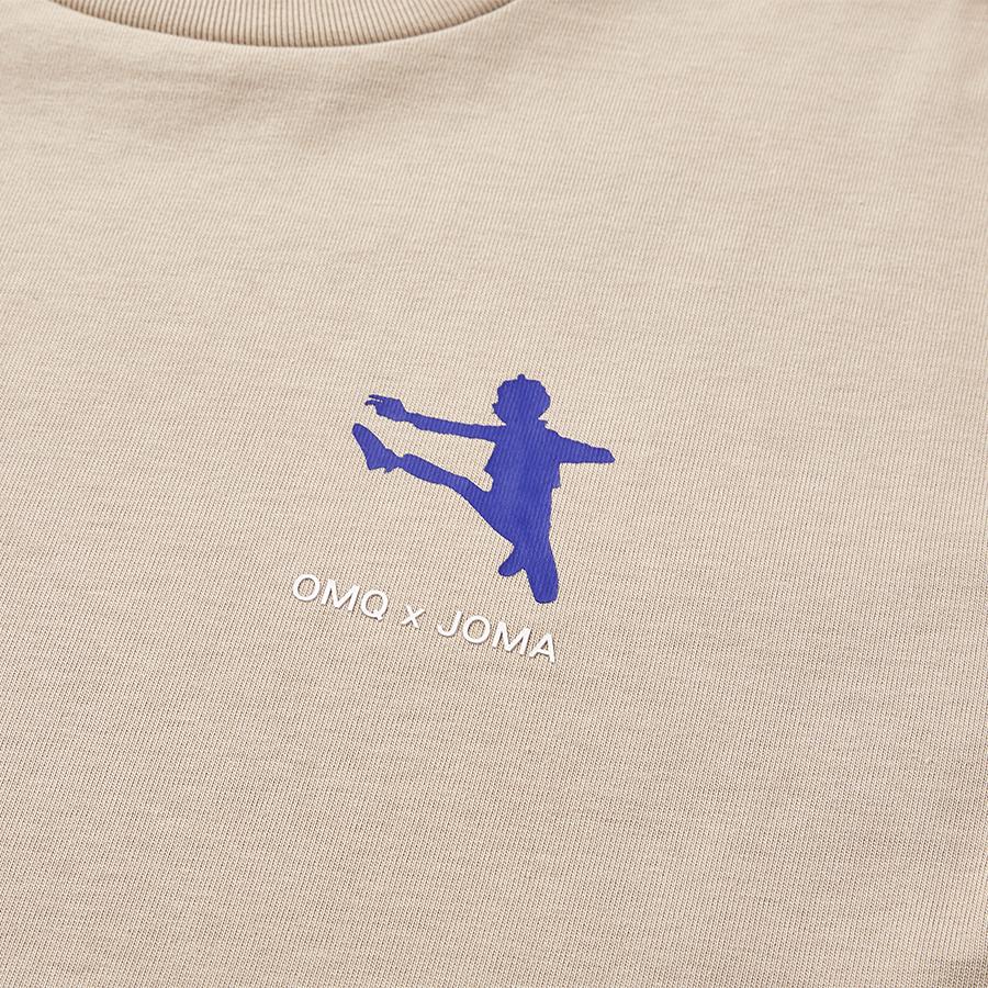 JOMA x Old Master round neck loose T-shirt [khaki]