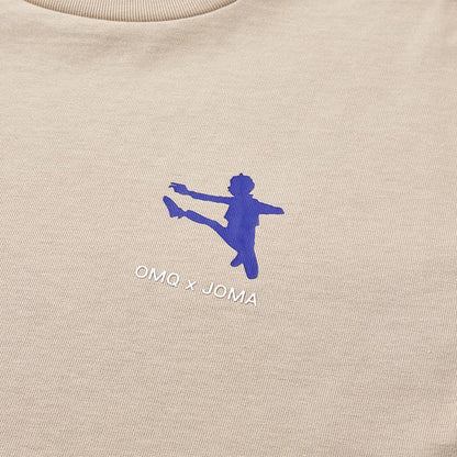 JOMA x Old Master round neck loose T-shirt [khaki]