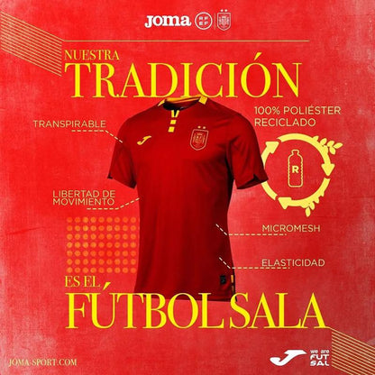 Spanish futsal national team home jersey