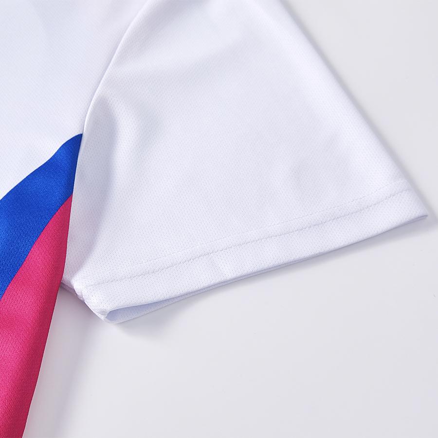 Men's breathable tennis T-shirt [red, white and blue]