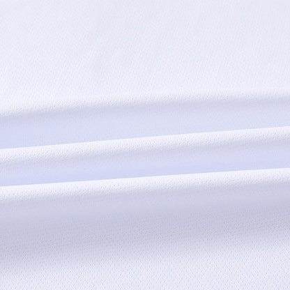 Women's breathable tennis T-shirt [white and blue]