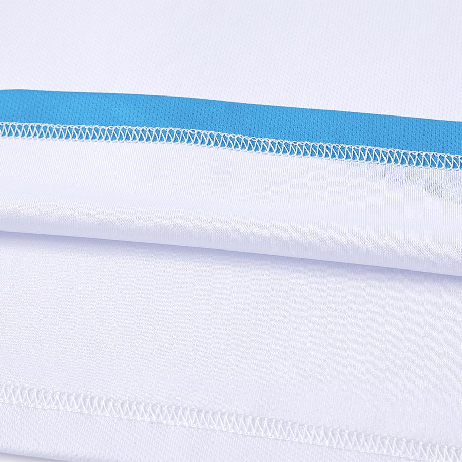 Women's breathable tennis T-shirt [white and blue]