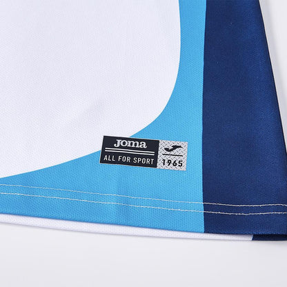 Women's breathable tennis T-shirt [white and blue]