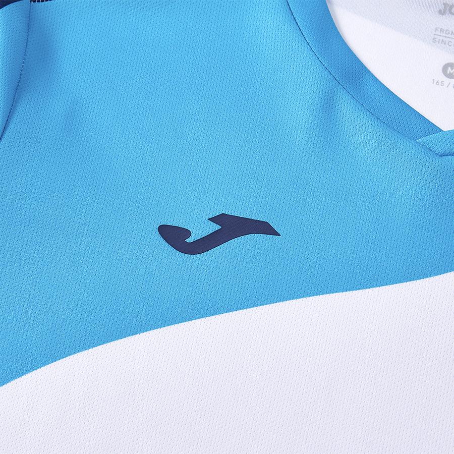 Women's breathable tennis T-shirt [white and blue]