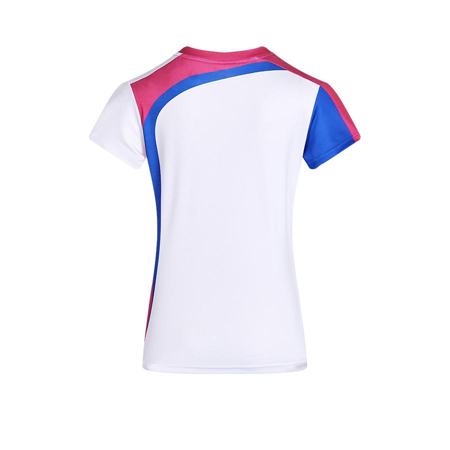 Women's breathable tennis T-shirt [red, white and blue]