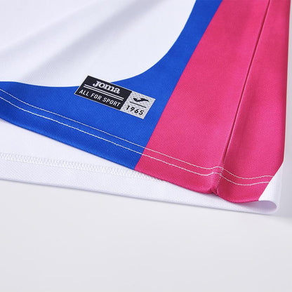 Women's breathable tennis T-shirt [red, white and blue]