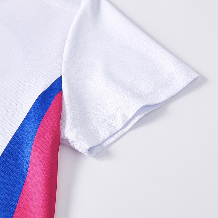 Women's breathable tennis T-shirt [red, white and blue]