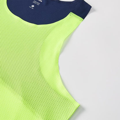 Men's sports vest [fluorescent green]