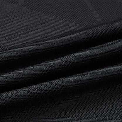 女子網孔涼感運動短袖T恤【黑色】