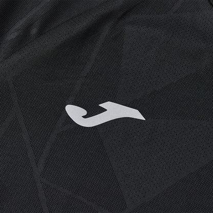 女子網孔涼感運動短袖T恤【黑色】