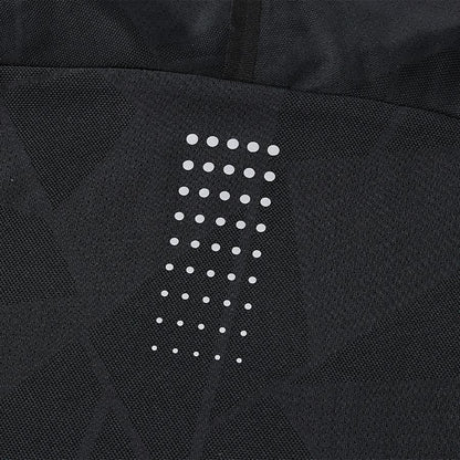 女子網孔涼感運動短袖T恤【黑色】