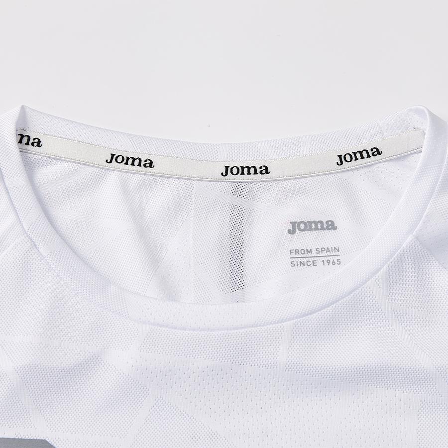 女子網孔涼感運動短袖T恤【白色】