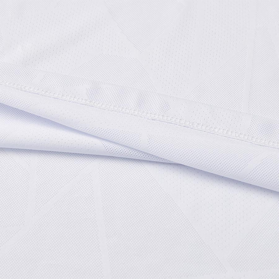 女子網孔涼感運動短袖T恤【白色】