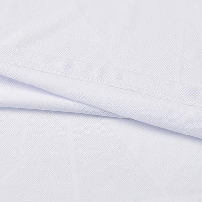 女子網孔涼感運動短袖T恤【白色】