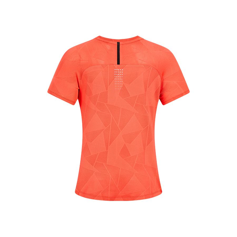 Women's mesh cool sports short-sleeved T-shirt [red]