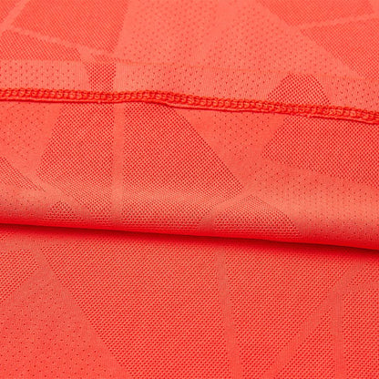 Women's mesh cool sports short-sleeved T-shirt [red]