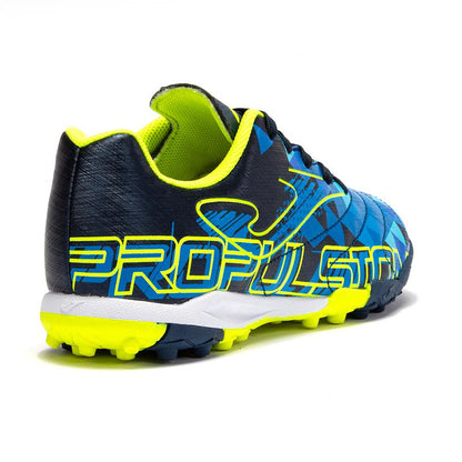 Children's spiked soccer shoes PROPULSION JR. - TF (blue/green)